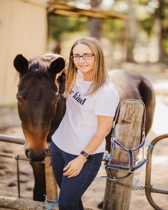 Reeva Cutting with her horse